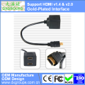 HDMI Male to Dual HDMI Female Gold-Plated Adapter Cable (Type A v1.4 & v2.0 3D) 2 in 1 HDMI Splitter Cable For HDTV DVD